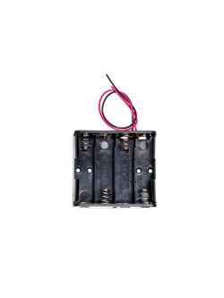 (image for) 4xAA Battery Holder with Snap Terminal Long (AMB07G)